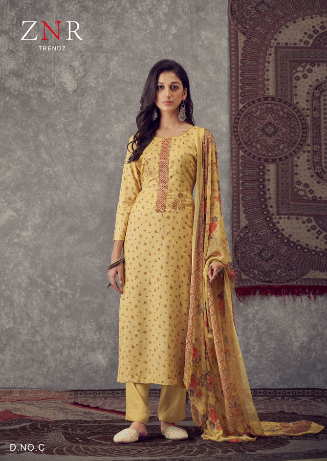 Znr Nupoor New Exclusive Wear Printed Designer Salwar Suits Collection